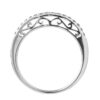 TOMEI Ornately Sophisticated with Luminous Sparks Ring, White Gold 375 (R4097)