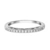 TOMEI Ornately Sophisticated with Luminous Sparks Ring, White Gold 375 (R4097)