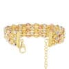 TOMEI Lusso Italia Tri-Tone Layered Bracelet, Yellow Gold 916