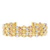 TOMEI Lusso Italia Tri-Tone Layered Bracelet, Yellow Gold 916