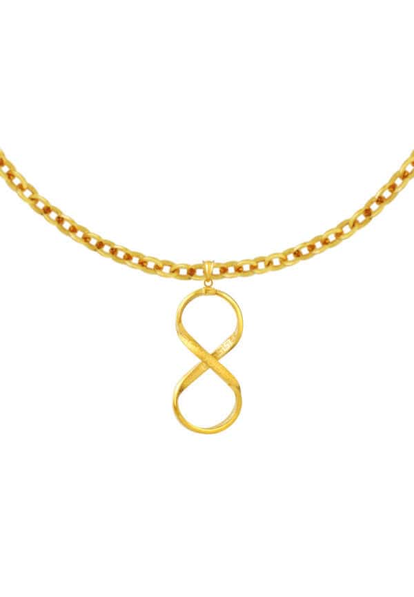 TOMEI Lusso Italia Infinity Pendant, Yellow Gold 916