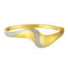 TOMEI Diamond Cut Collection Curvy Bangle, Yellow Gold 916