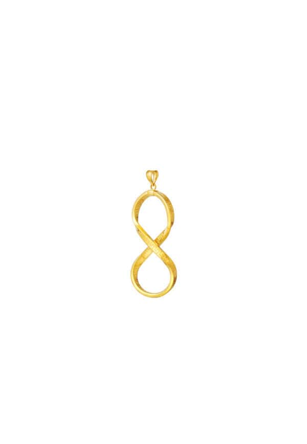 TOMEI Lusso Italia Infinity Pendant, Yellow Gold 916