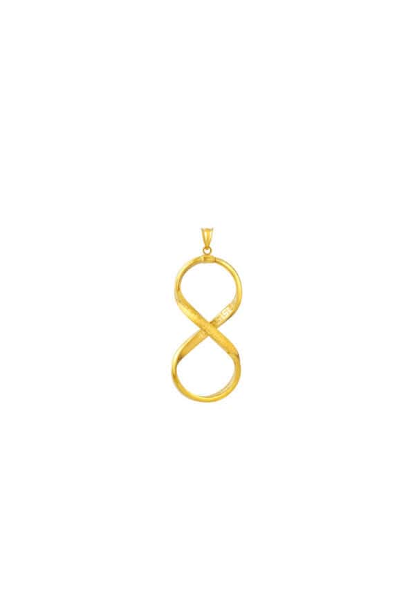 TOMEI Lusso Italia Infinity Pendant, Yellow Gold 916