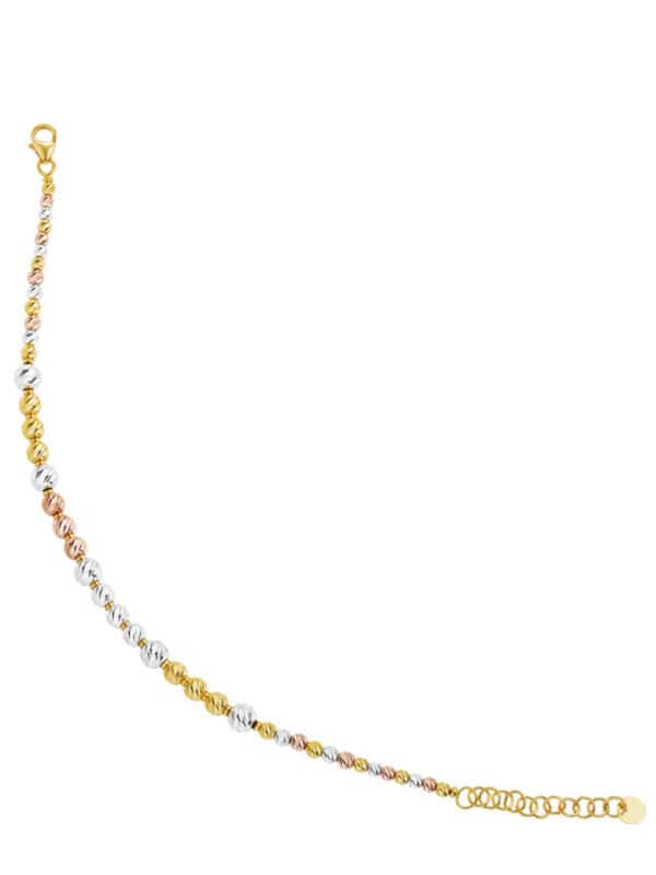 762x1100_0017s_0001_Layer5 TOMEI Lusso Italia Tri-Tone Beads Bracelet, Yellow Gold 916