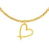 TOMEI Lusso Italia Love Mark Pendant, Yellow Gold 916