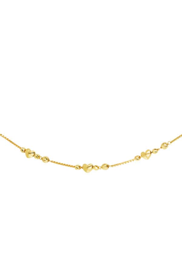 762x1100_0018s_0001_Layer3 TOMEI Fluttering Hearts Bracelet, Yellow Gold 916