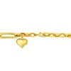 TOMEI Chubby Heart Bracelet, Yellow Gold 916