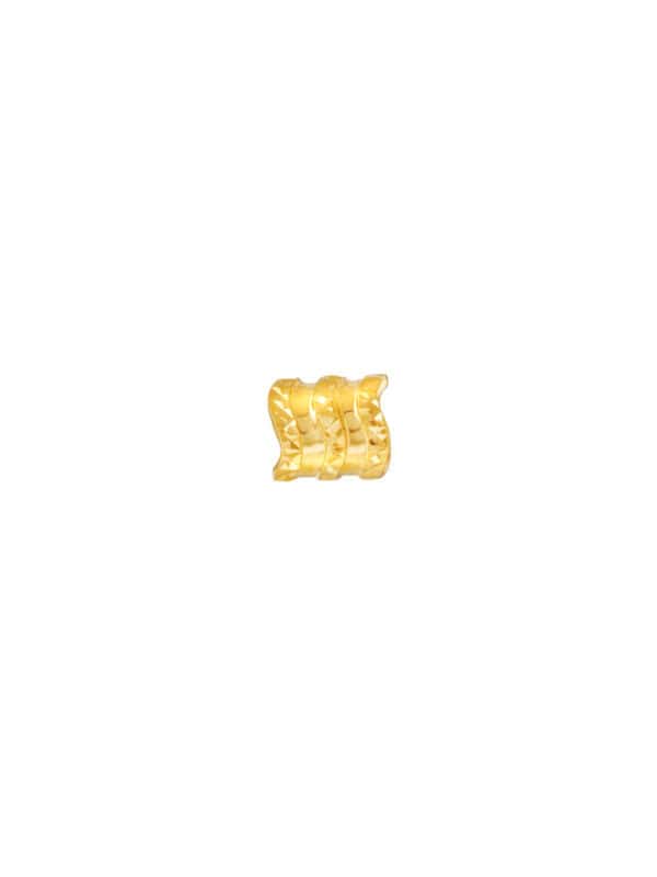 TOMEI Mini Tube Charm, Yellow Gold 916