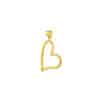 TOMEI Lusso Italia Love Frame Pendant, Yellow Gold 916