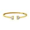 TOMEI Diamond Cut Collection Bangle, Yellow Gold 916