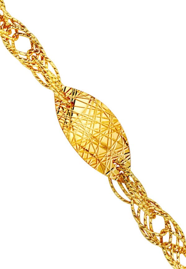 TOMEI Lusso Italia Ayu Collection Bracelet, Yellow Gold 916