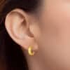 TOMEI Loop Earrings, Yellow Gold 916