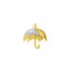 TOMEI Chomel Collection Umbrella Charm, Yellow Gold 916