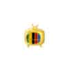 TOMEI Chomel Collection Television Charm, Yellow Gold 916