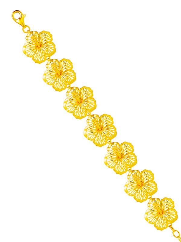 TOMEI Bunga Raya Bracelet, Yellow Gold 916