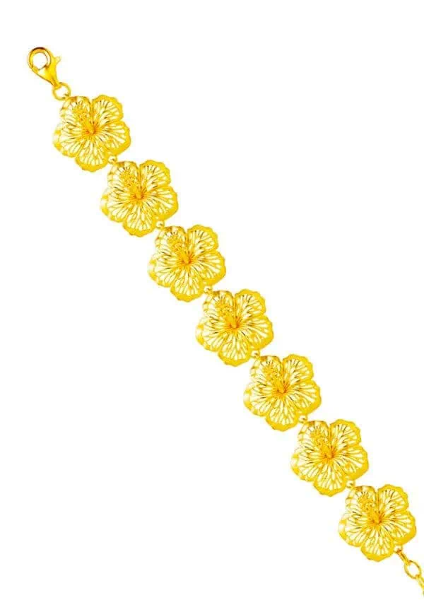 TOMEI Bunga Raya Bracelet, Yellow Gold 916