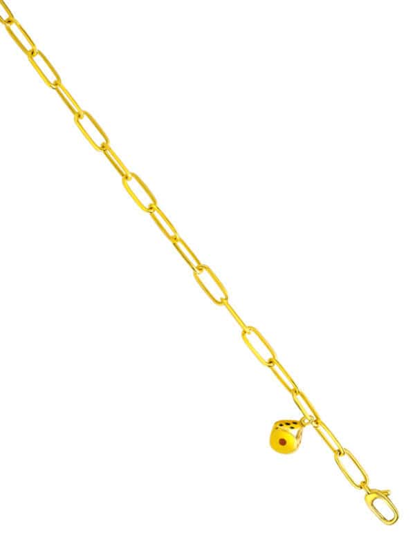 TOMEI Dice-Linked Bracelet, Yellow Gold 916