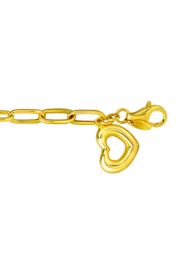TOMEI Heart-Linked Bracelet, Yellow Gold 916