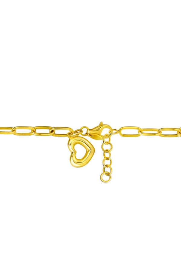 TOMEI Heart-Linked Bracelet, Yellow Gold 916