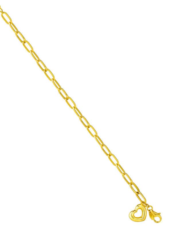 TOMEI Heart-Linked Bracelet, Yellow Gold 916
