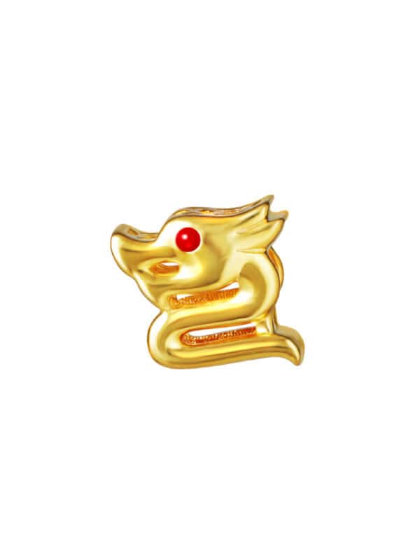 TOMEI Chomel Dragon Charm, Yellow Gold 916