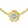 TOMEI Chomel Five-Leaves Clover Charm, Yellow Gold 916