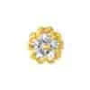 TOMEI Chomel Five-Leaves Clover Charm, Yellow Gold 916
