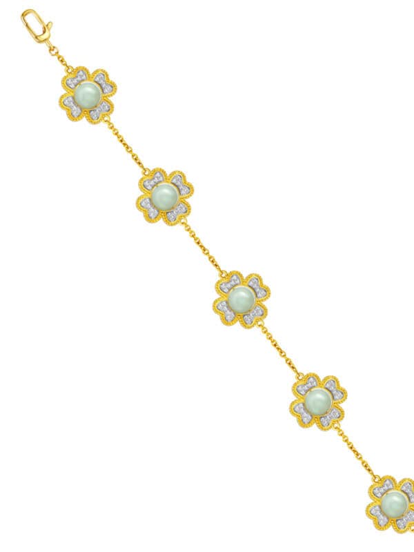 TOMEI Diamond Cut Collection Bracelet, Yellow Gold 916