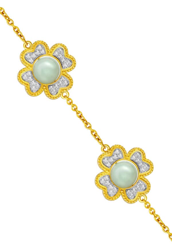 TOMEI Diamond Cut Collection Bracelet, Yellow Gold 916
