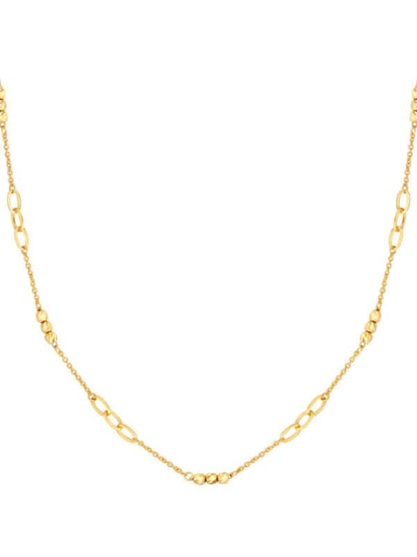 762x1100_Master_0002_Sony_23368_b3cdb861-55bd-4e06-99be-e518ed70f895 TOMEI Etched Bead Link Necklace, Yellow Gold 916