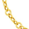 TOMEI Interlocking Ribbed Heart Bracelet, Yellow Gold 916