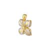 TOMEI Dual-Tone Flower Pendant, Yellow Gold 916
