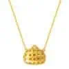 TOMEI Clutch Bag Necklace, Yellow Gold 916