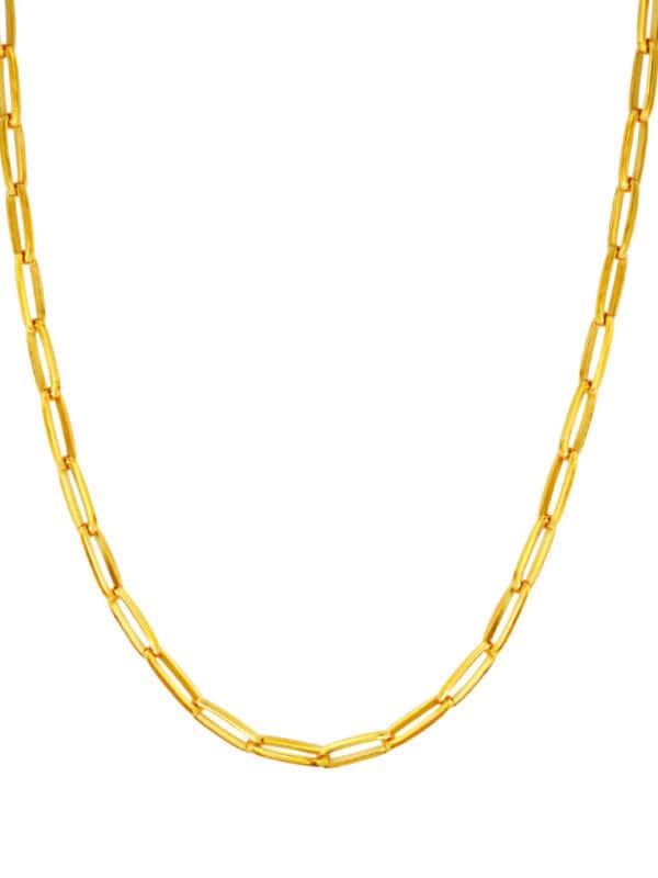 TOMEI Lusso Italia Loop Link Necklace, Yellow Gold 916