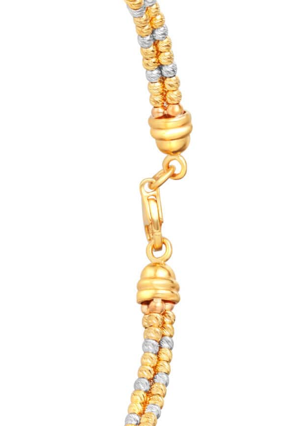 762x1100px_13June_0031_VX3DCBCB203470 TOMEI Lusso Italia Dual-Tone Balls Bangle, Yellow Gold 916/22K