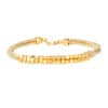 TOMEI Lusso Italia Dual-Tone Balls Bangle, Yellow Gold 916/22K