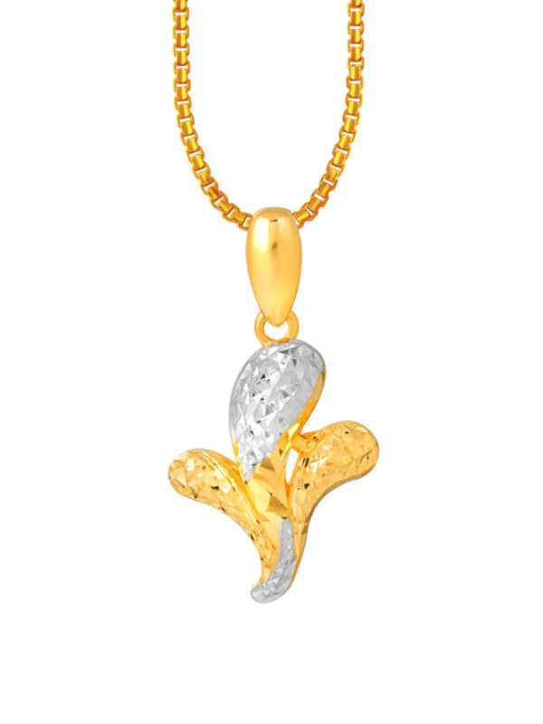 762x1100px_2April23_0002_9P-P6716S-2 TOMEI Dual-Tone Mini Blossom Pendant, Yellow Gold 916
