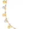 TOMEI Dual-Tone Lovely Beads Bracelet, Yellow Gold 916