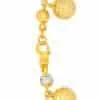 TOMEI Dual-Tone Lovely Beads Bracelet, Yellow Gold 916