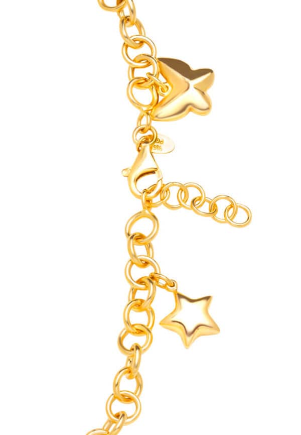 TOMEI Chasing Hearts Bracelet, Yellow Gold 916