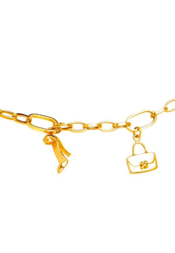 TOMEI Lusso Italia Girls Night Out Bracelet, Yellow Gold 916
