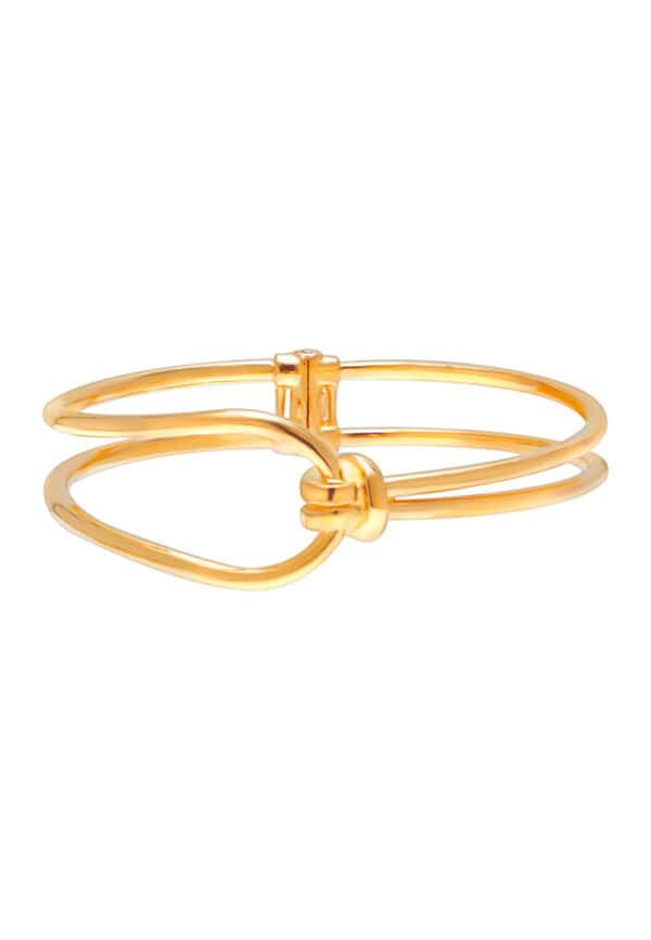 TOMEI Chic Knotted Bangle, Yellow Gold 916