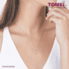 TOMEI Key to My Heart Pendant, White Gold 585