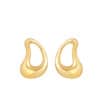 TOMEI Anastasia Sophisticated Curved Earring, Yellow Gold 916