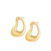 TOMEI Anastasia Sophisticated Curved Earring, Yellow Gold 916