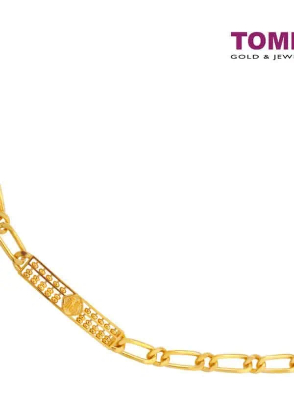 TOMEI Long Abacus Bracelet, Yellow Gold 916