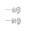 TOMEI Diamond Earrings, White Gold 375 (E1238)