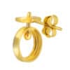 TOMEI Diamond Cut Collection Earrings Of Auspicious, Yellow Gold 916