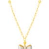 TOMEI Diamond Cut Collection Little Joy Necklace, Yellow Gold 916